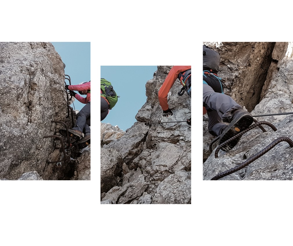 miramor: Adventurous climbing routes in Ratschings, Ridnaun, Sterzing and South Tyrol's Two people on a via ferrata in the adventurous mountains of South Tyrol