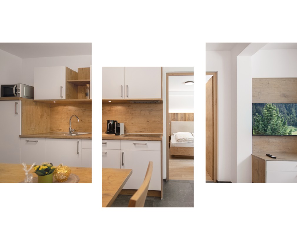 miramor: Holiday accommodation for a hiking holiday in South Tyrol Holiday flats with fully equipped kitchen/living room, TV and spacious sheep rooms